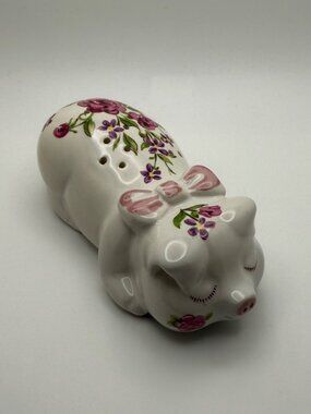 Vintage Ceramarte AVON Floral 'Pampered Piglet Air Freshener/Potpourri w/Stopper